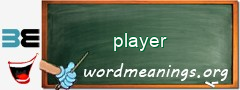 WordMeaning blackboard for player